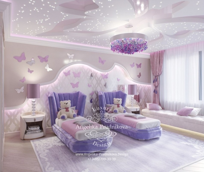 Дизайн-проект интерьера детской спальни в ЖК Дубровка