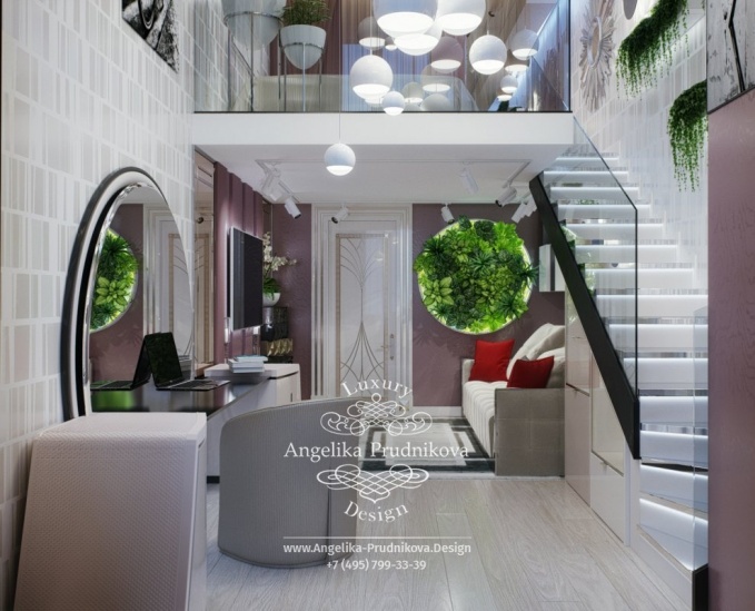 Дизайн-проект интерьера детской спальни для девушки в ЖК Art Residence