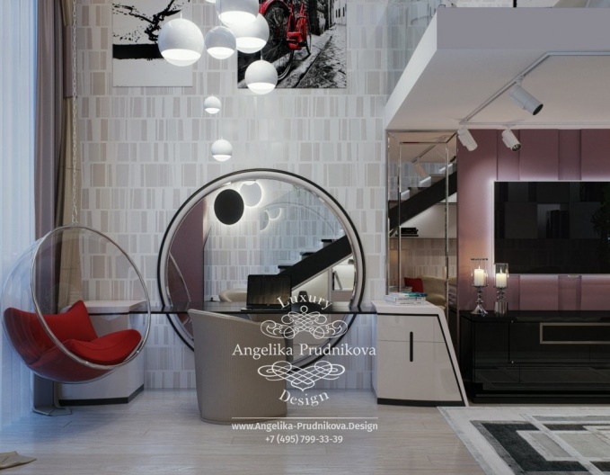 Дизайн-проект интерьера детской спальни для девушки в ЖК Art Residence