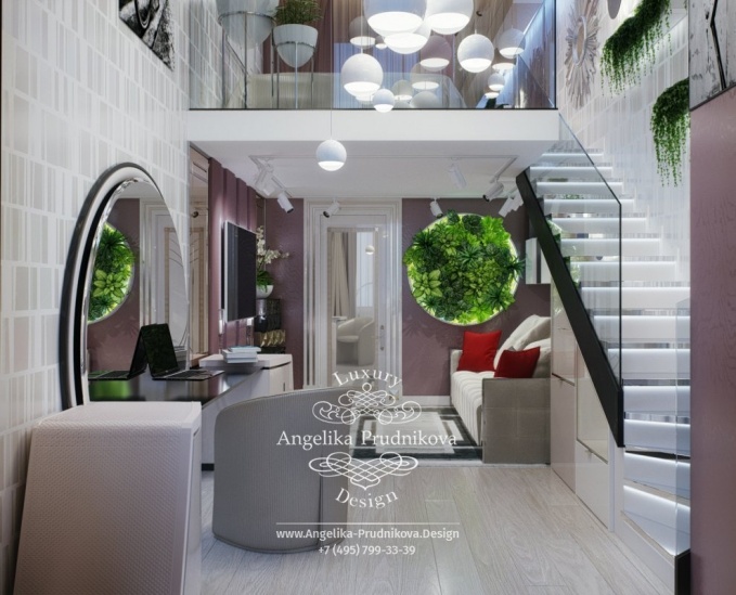 Дизайн-проект интерьера детской спальни для девушки в ЖК Art Residence