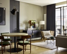 Фото интерьера гостиной квартиры в стиле фьюжн