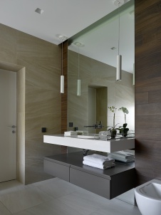 Фото интерьера санузла дома в стиле минимализм