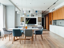 Фото интерьера гостиной квартиры в стиле минимализм