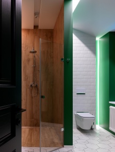 Фото интерьера санузла дома в стиле неоклассика