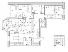 Планировка 3-х комнатной квартиры для хозяйки и ее гостей.