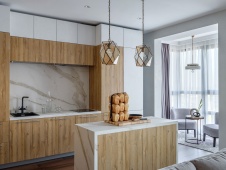 Фото интерьера кухни квартиры в стиле минимализм