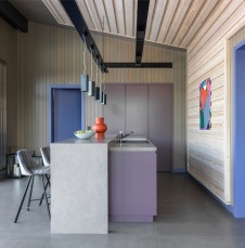 Фото интерьера кухни гостевого дома в скандинавском стиле