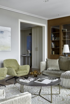 Фото интерьера гостиной квартиры в американском стиле