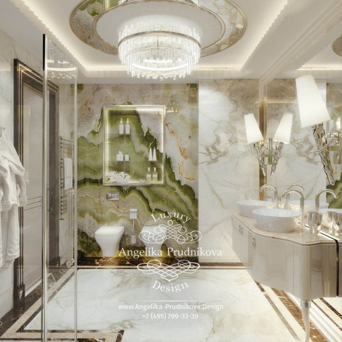 Дизайн-проект интерьера ванной комнаты в ЖК Притомский