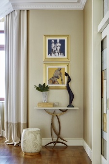 Фото интерьера гостиной квартиры в стиле ар-деко