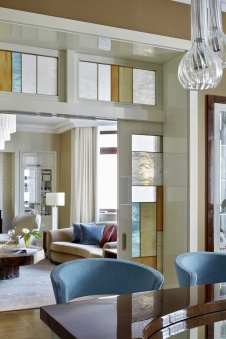 Фото интерьера гостиной квартиры в стиле ар-деко