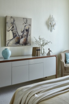 Фото интерьера спальни квартиры в стиле ар-деко