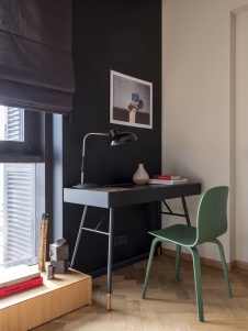 Фото интерьера кабинета небольшой квартиры в стили минимализм