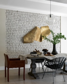 Фото интерьера столовой дома в стиле лофт