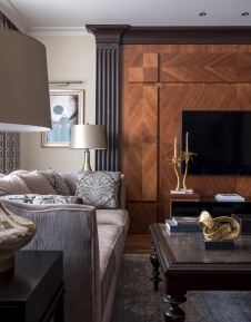 Фото интерьера гостиной квартиры в стиле ар-деко