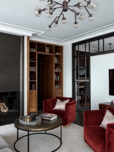 Фото интерьера гостиной дома в стиле фьюжн