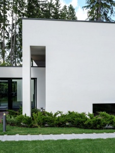 Фото фасада дома в стиле фьюжн