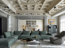 Фото интерьера гостиной дома в стиле фьюжн