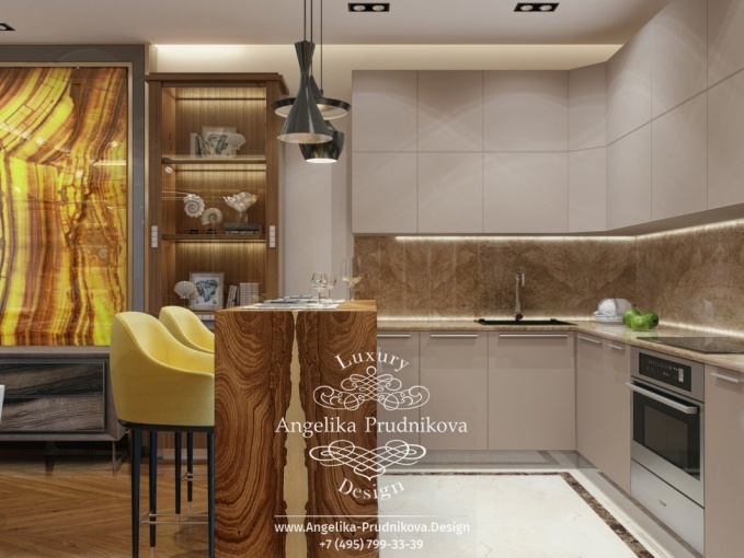 Дизайн-проект интерьера квартиры в ЖК BARRIN HOUSE в стиле лофт