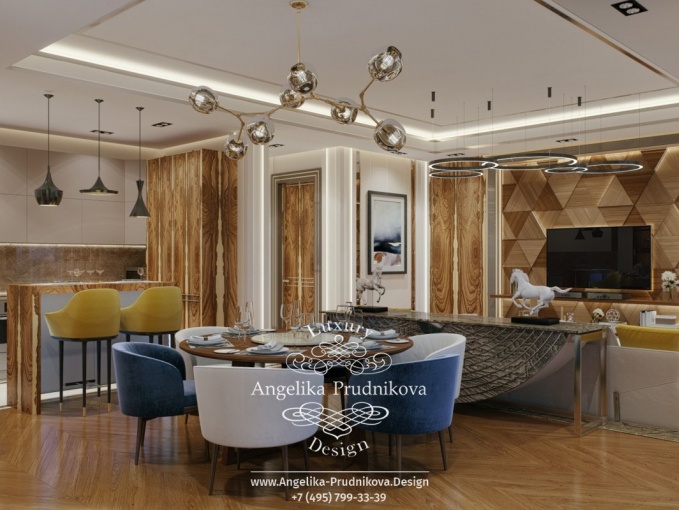 Дизайн-проект интерьера квартиры в ЖК BARRIN HOUSE в стиле лофт