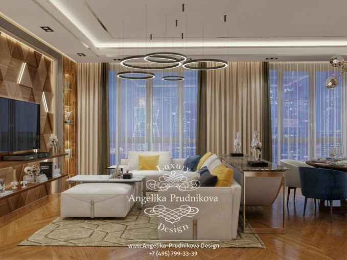 Дизайн-проект интерьера квартиры в ЖК BARRIN HOUSE в стиле лофт