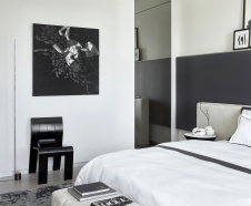 Фото интерьера спальни квартиры в стиле минимализм