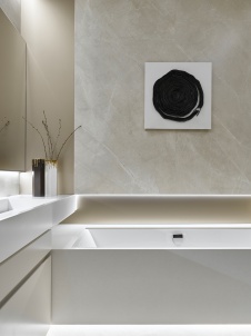 Фото интерьера ванной квартиры в стиле минимализм