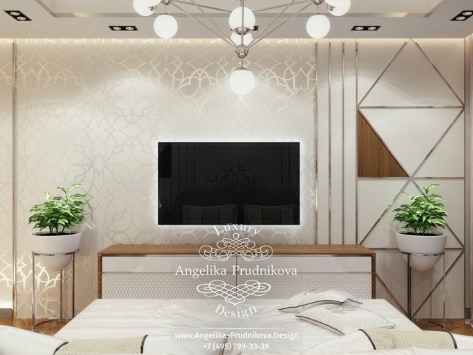Дизайн-проект интерьера гостевой спальни в современном стиле в ЖК BARRIN HOUSE