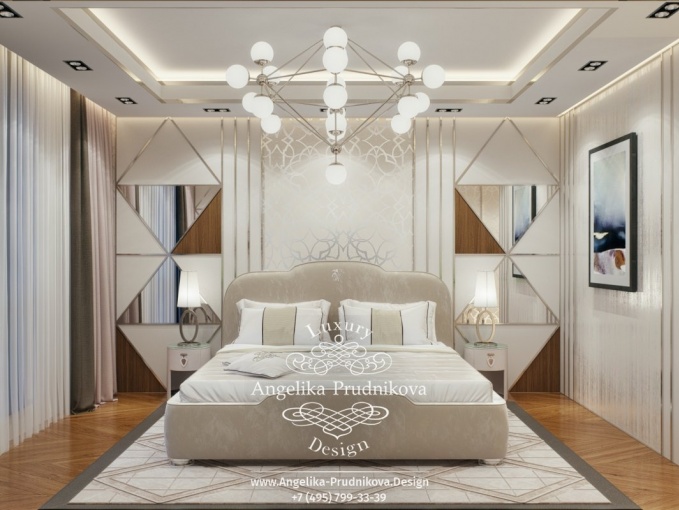 Дизайн-проект интерьера гостевой спальни в современном стиле в ЖК BARRIN HOUSE
