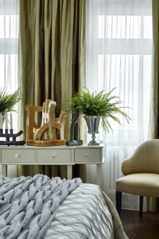 Фото интерьера спальни квартиры в американском стиле