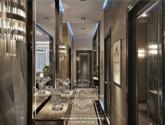 Дизайн-проект интерьера квартиры в ЖК Лица в стиле модерн