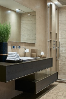 Фото интерьера санузла квартиры в стиле минимализм