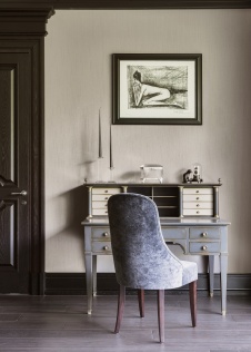 Фото интерьера спальни дома в стиле неоклассика