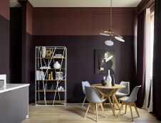 Фото интерьера столовой квартиры в стиле фьюжн