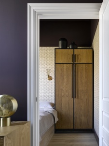 Фото интерьера спальни квартиры в стиле фьюжн