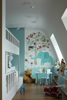 Фото интерьера детской пентхауса в стиле фьюжн