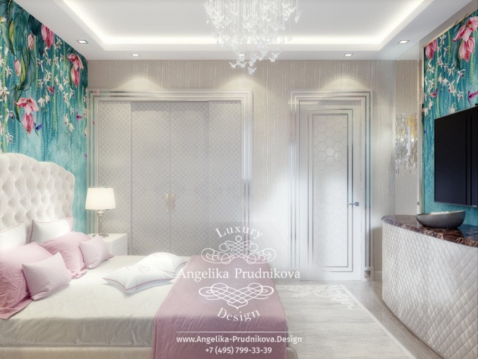 Дизайн-проект интерьера детской спальни для девочки в ЖК Донской Олимп