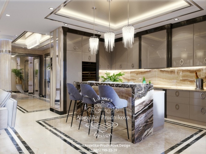 Дизайн-проект интерьера квартиры в стиле модерн в ЖК Донской Олимп