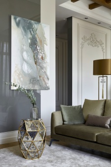 Фото интерьера гостиной квартиры в стиле фьюжн