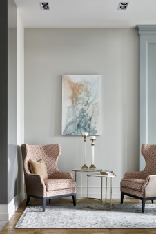 Фото интерьера гостиной квартиры в стиле фьюжн