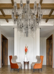 Фото интерьера гостиной квартиры в стиле фьюжн