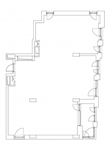 Исходный план 3-х комнатной квартиры в ЖК «Садовые кварталы».