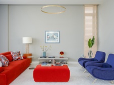 Фото интерьера гостиной дома в стиле фьюжн