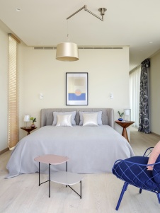 Фото интерьера спальни дома в стиле фьюжн