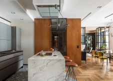 Фото интерьера кухни квартиры в стиле фьюжн