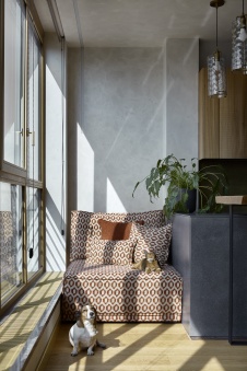 Фото интерьера гостиной квартиры в стиле лофт