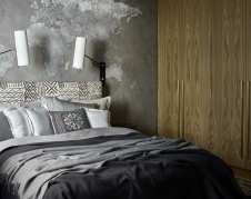 Фото интерьера спальни квартиры в стиле лофт