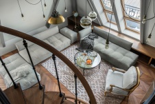 Фото интерьера гостиной квартиры в стиле лофт