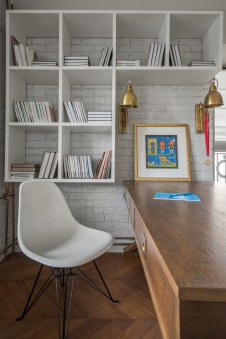 Фото интерьера кабинета квартиры в стиле лофт