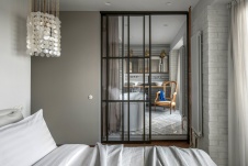 Фото интерьера спальни квартиры в стиле лофт